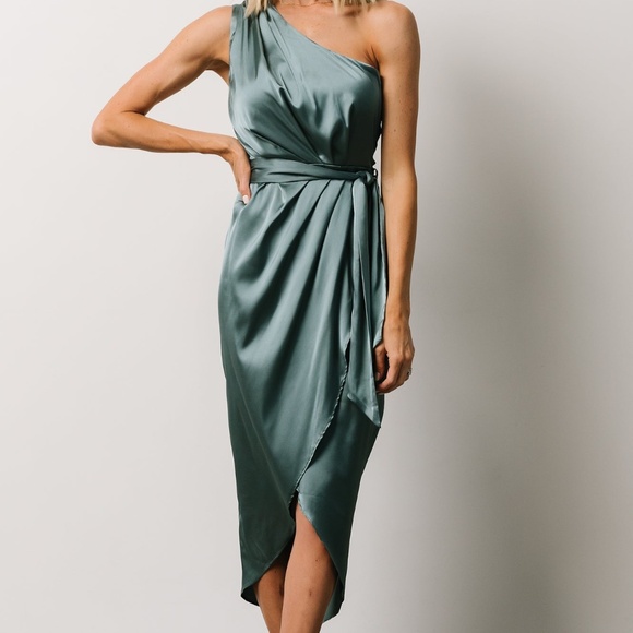 NWT Baltic Born Celia One Shoulder Midi Dress Sz. M - Picture 1 of 6
